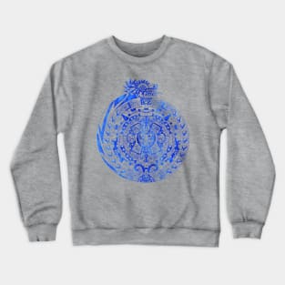 blue quetzalcoatl ecopop pattern Crewneck Sweatshirt